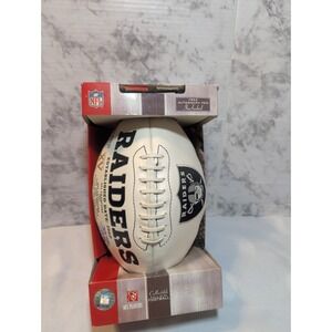 NIB 2007 Raiders Autograph Football  NFL Superbowl & Championship Appearances